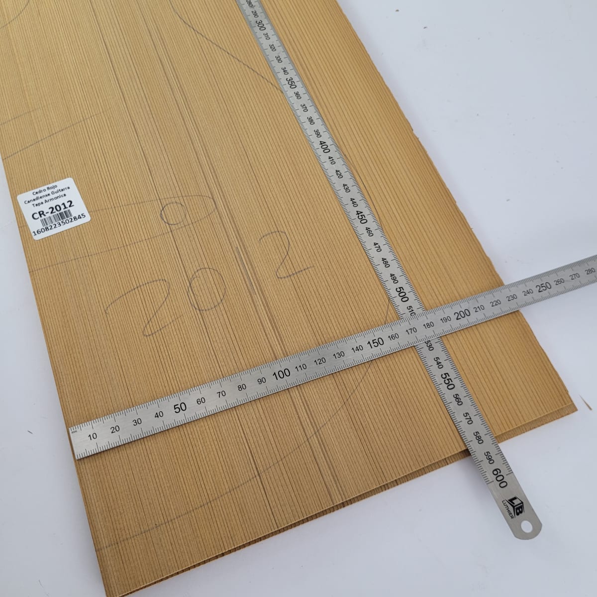 Tapa Armónica de Cedro Rojo Canadiense CR-2012 para Guitarra Calidad AA2