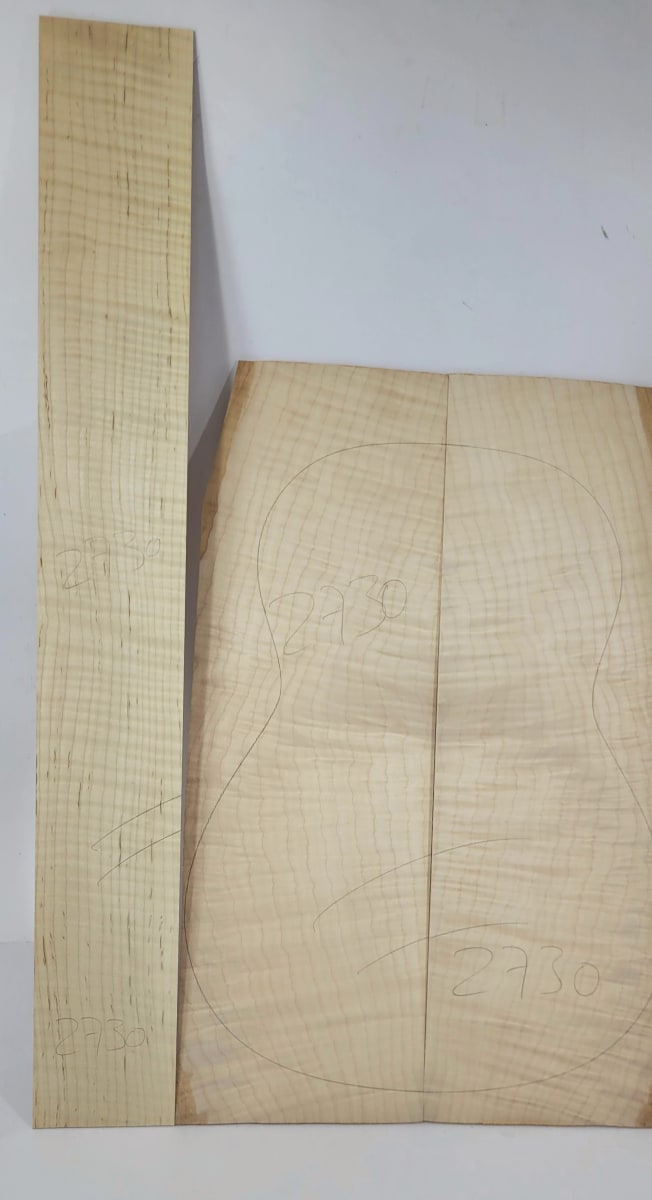 Set de Aros y Fondos para Guitarra 2730 de Maple Flameado AAA Especial7