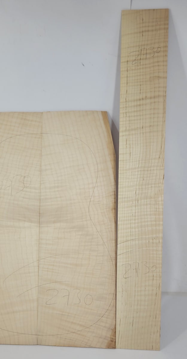 Set de Aros y Fondos para Guitarra 2730 de Maple Flameado AAA Especial6