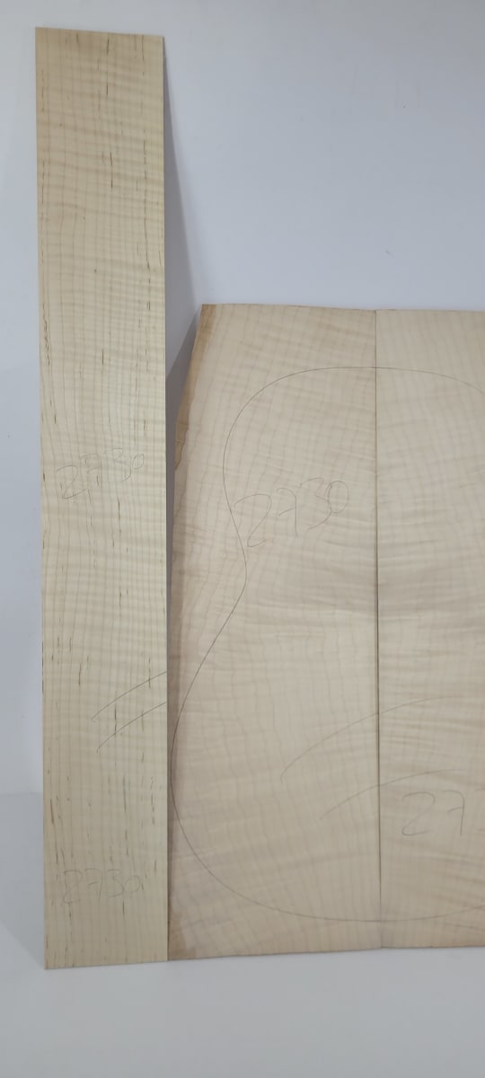 Set de Aros y Fondos para Guitarra 2730 de Maple Flameado AAA Especial8