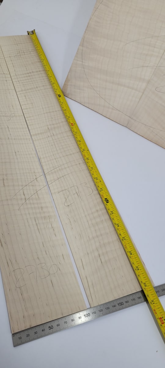 Set de Aros y Fondos para Guitarra 2730 de Maple Flameado AAA Especial9