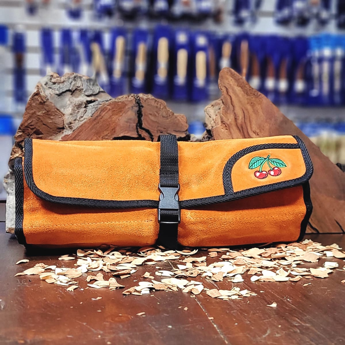 Set de 6 Formones Carpinteros y 1 Estuche de Cuero Two Cherries 1171 LRT7