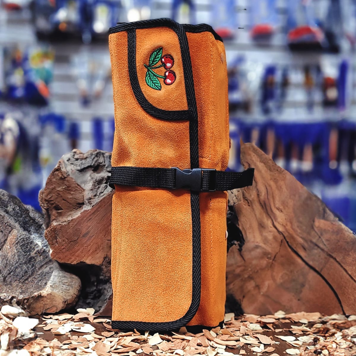 Set de 6 Formones Carpinteros y 1 Estuche de Cuero Two Cherries 1171 LRT9