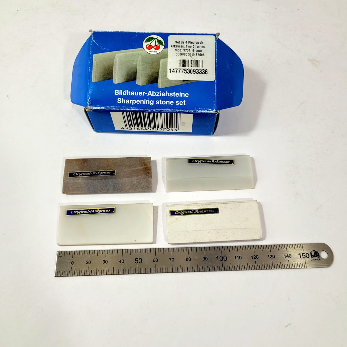 Set de Mini Piedras Multiformas de Arkansas 3704 Two Cherries de Doble Grano 6000/8000 (Open Box)2