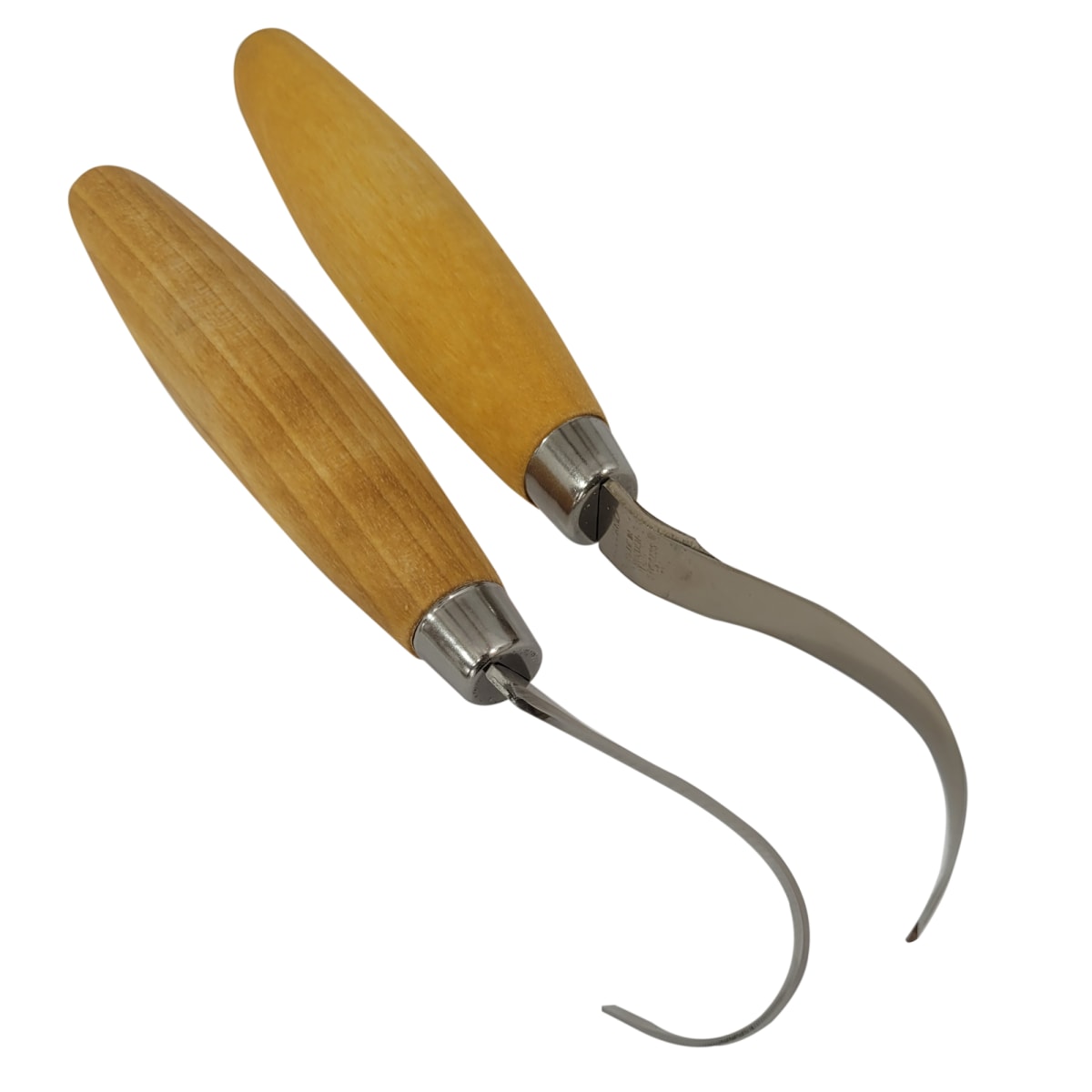 Set de 2 Cuchillos de Gancho Tipo Cuchara Morakniv para Tallado en Madera 163 y 1642