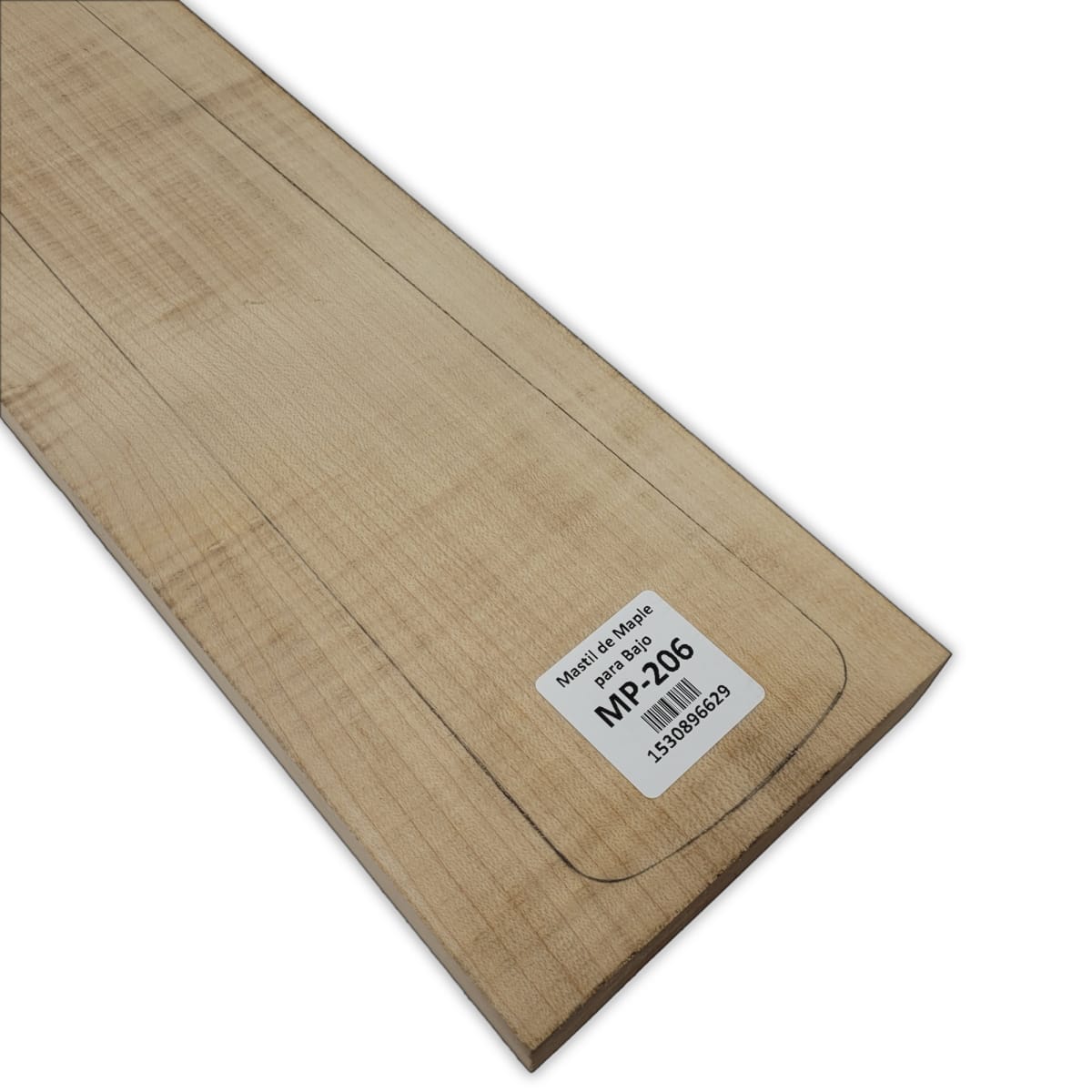 Mastil Unico MP-206 de Maple Arce Canadiense Especial Radial para Bajo Electrico8