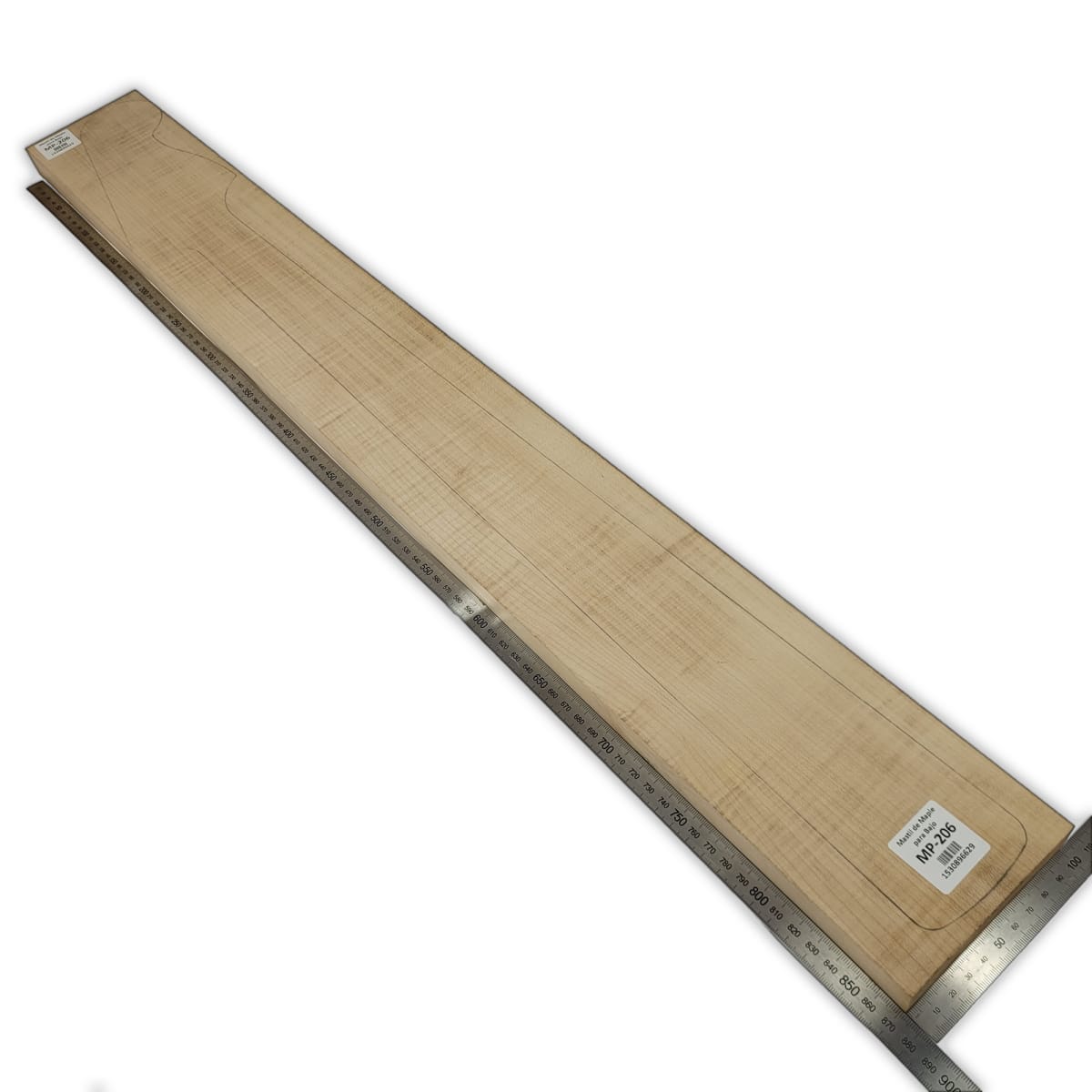 Mastil Unico MP-206 de Maple Arce Canadiense Especial Radial para Bajo Electrico3