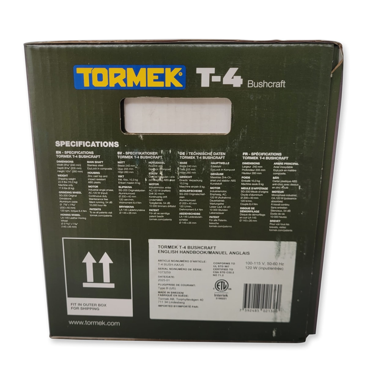 Afiladora Profesional Tormek T4 Bushcraft para Herramientas10
