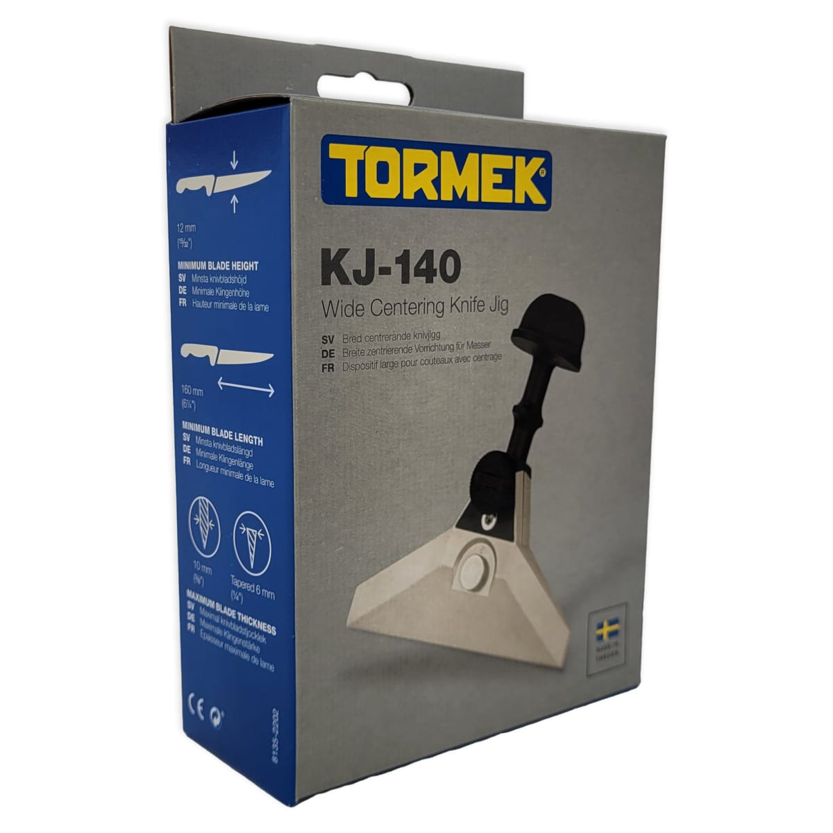 Afiladora Tormek T8 Custom con Disco Blackstone Silicon SB-250 y Guia de Cuchillos KJ-1409