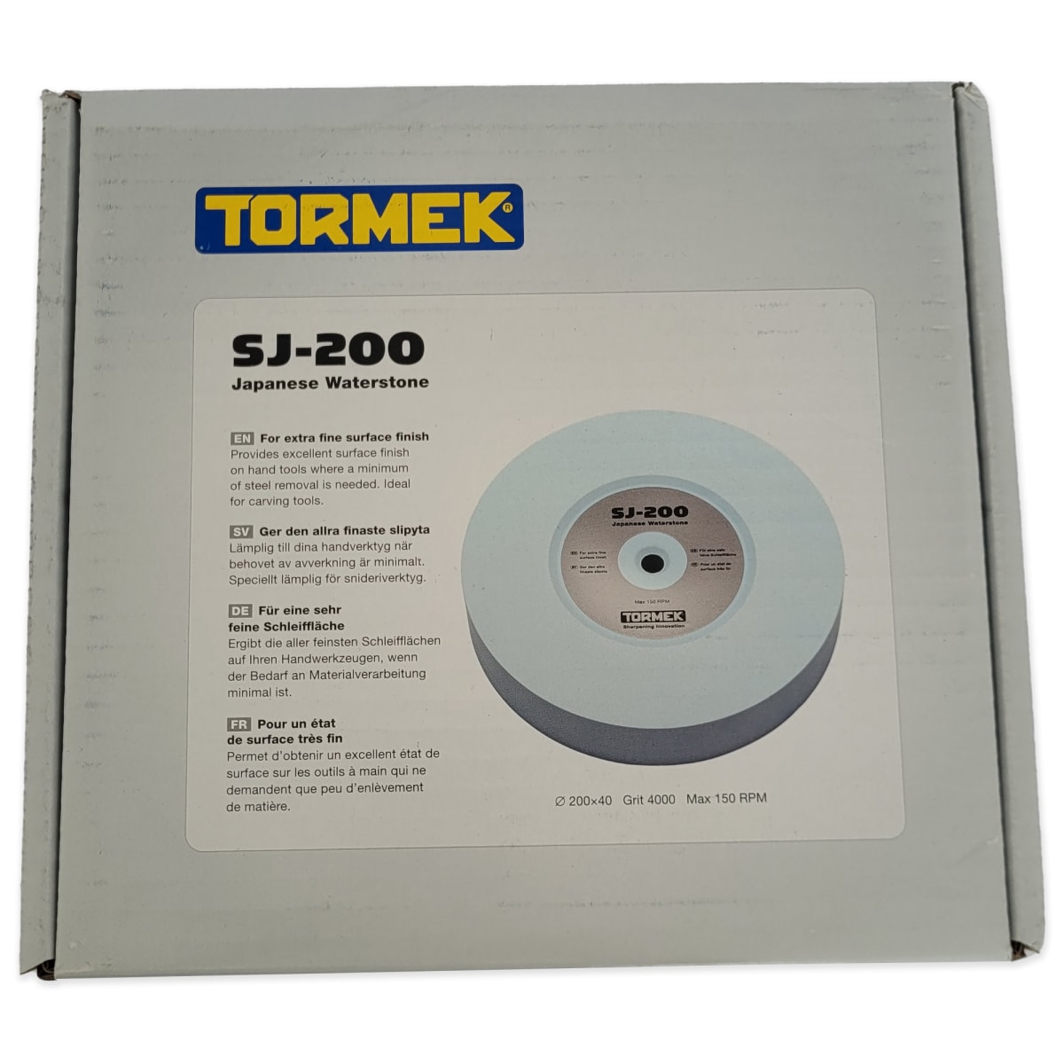 Piedra Japonesa Waterstone SJ-200 Tormek Grano 4000 para Afiladora T42