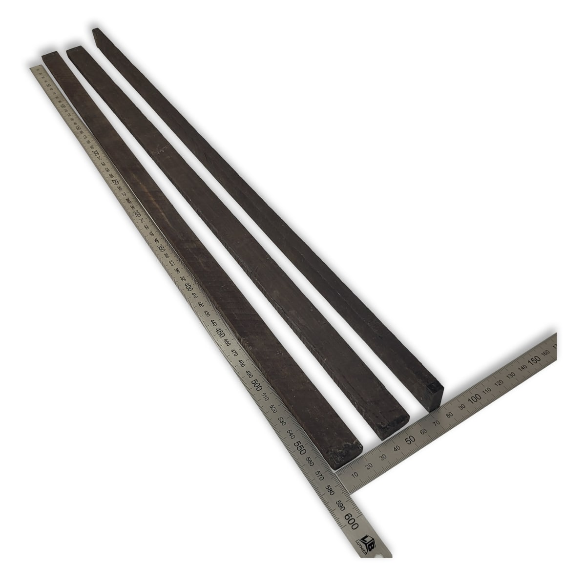 Set de 3 Piezas EB-1002 de Ebano Negro para Artesania y Otros Usos3