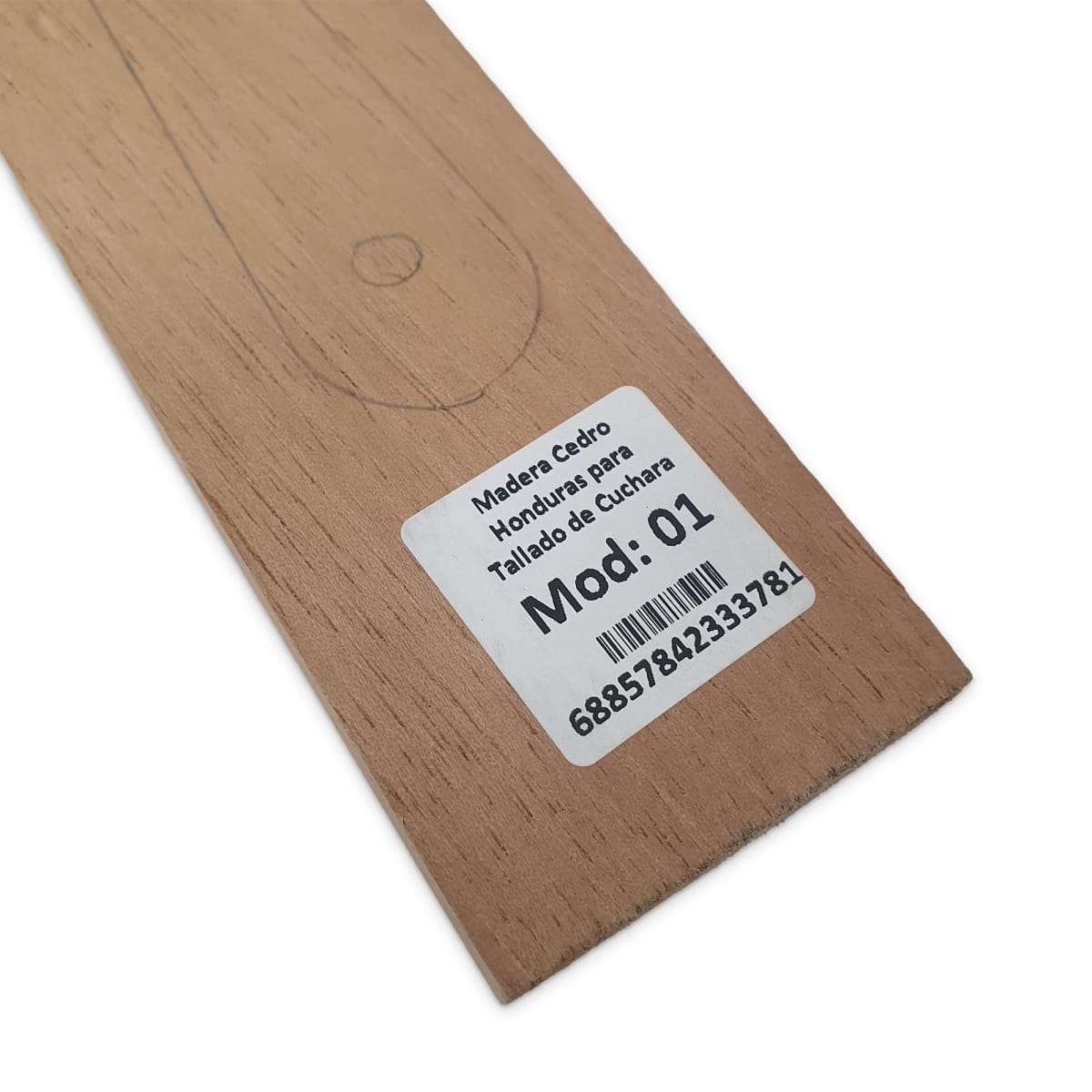 Pieza de Cedro Honduras para Tallado de Cuchara. Mod: 015