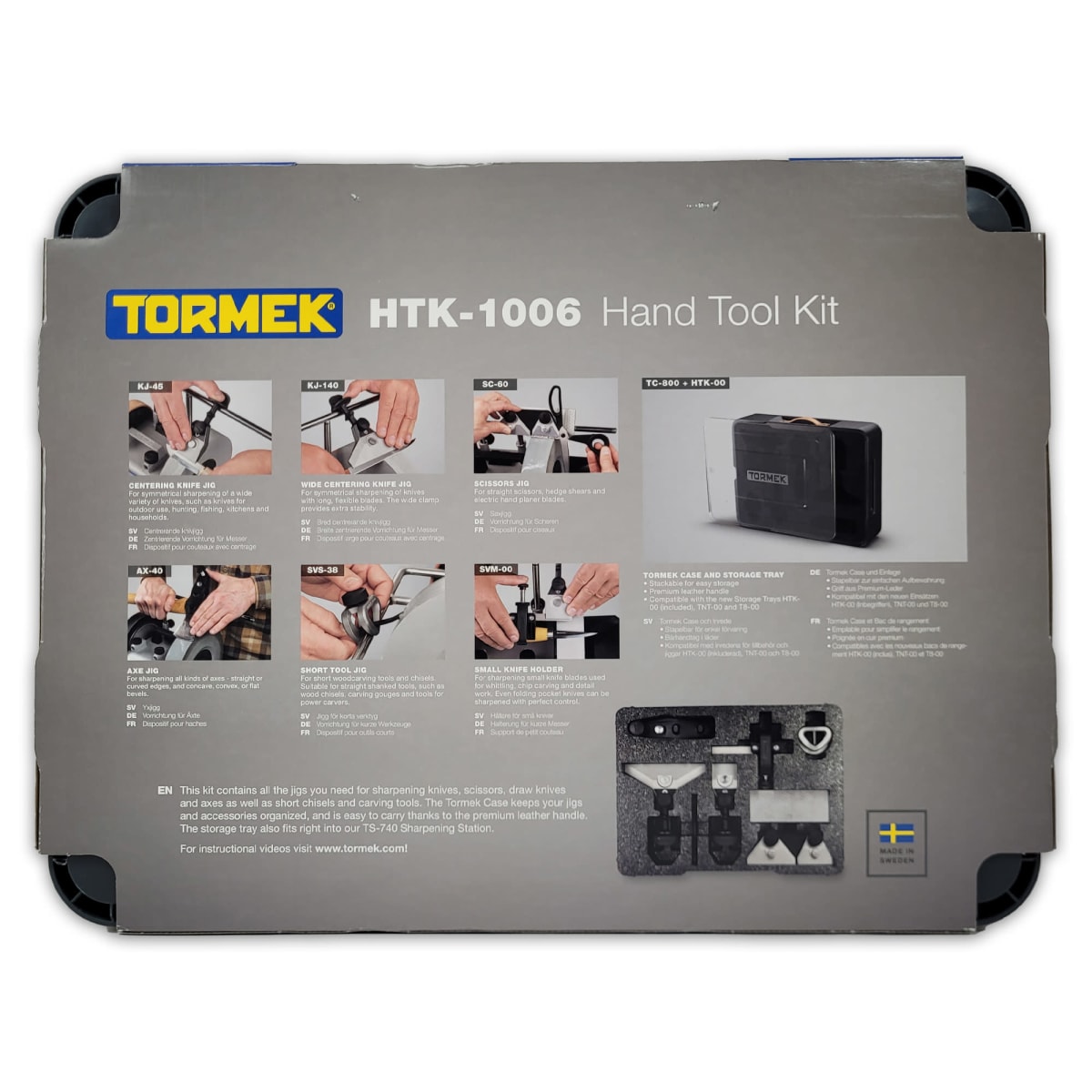 Pack Afiladora Tormek Mod: TORMT8 + Kit de Guias de Afilado HTK-100611