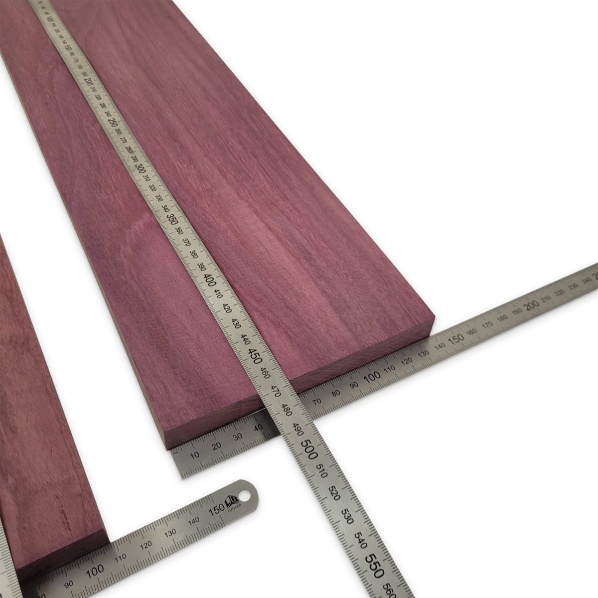 Set de Bloques para Laminar Fondo y Costados de Purple Heart Especial para Instrumentos Pequeños 25mm Espesor6