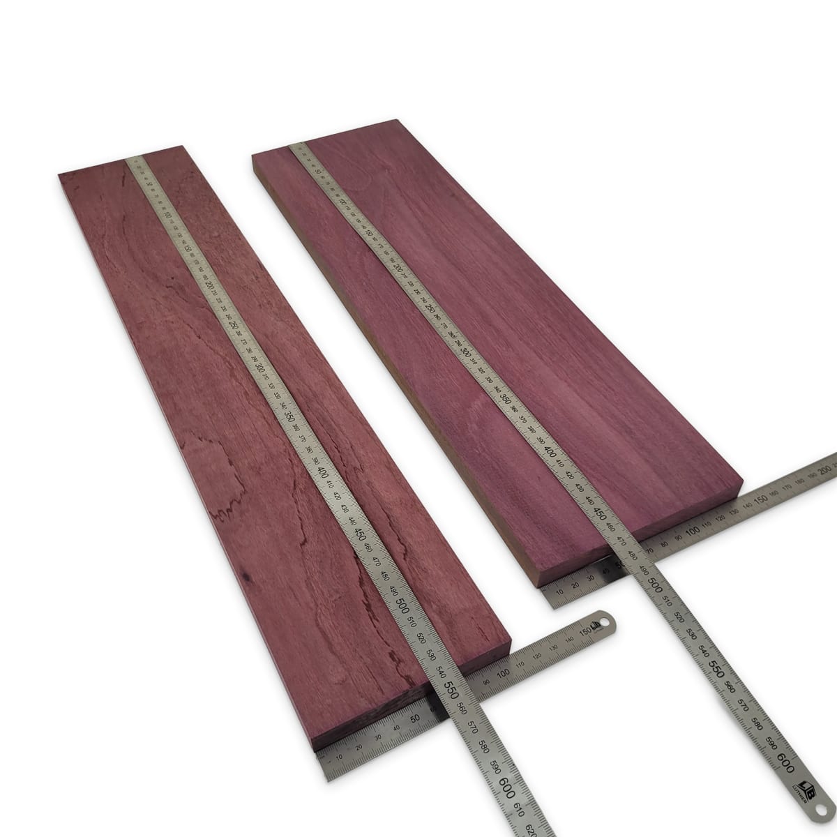 Set de Bloques para Laminar Fondo y Costados de Purple Heart Especial para Instrumentos Pequeños 25mm Espesor2
