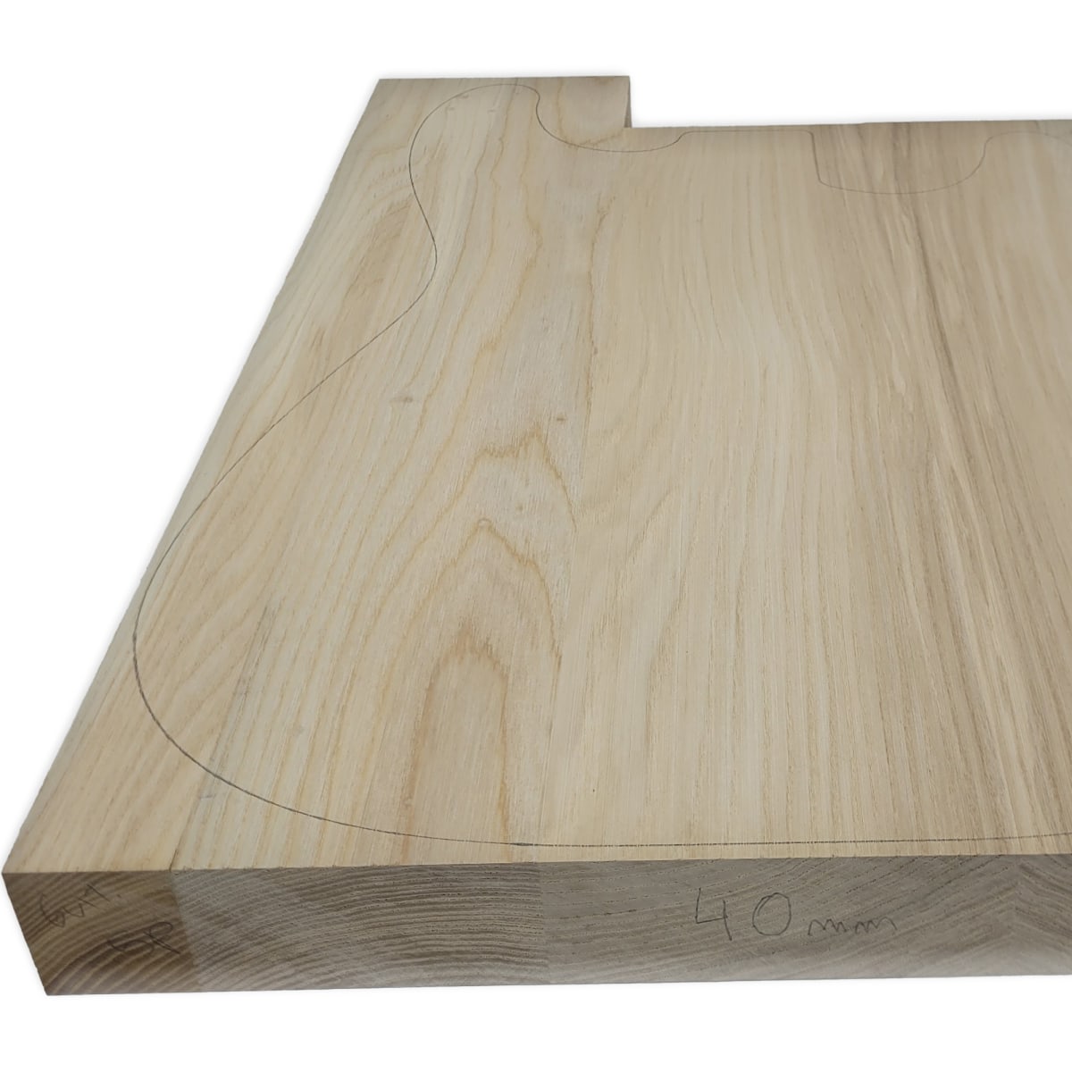 Set Ensamblado por 5 Piezas ASH-800 de White Ash Americano Especial para Guitarra Eléctrica6