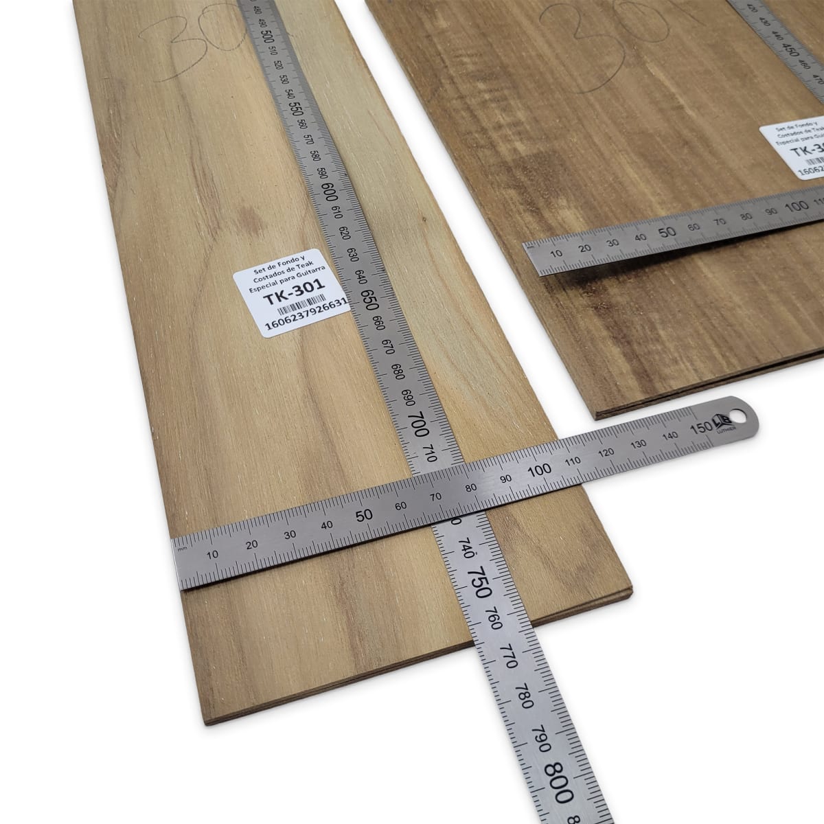 Set de Fondo y Costados TK-301 de Teak para Guitarra3