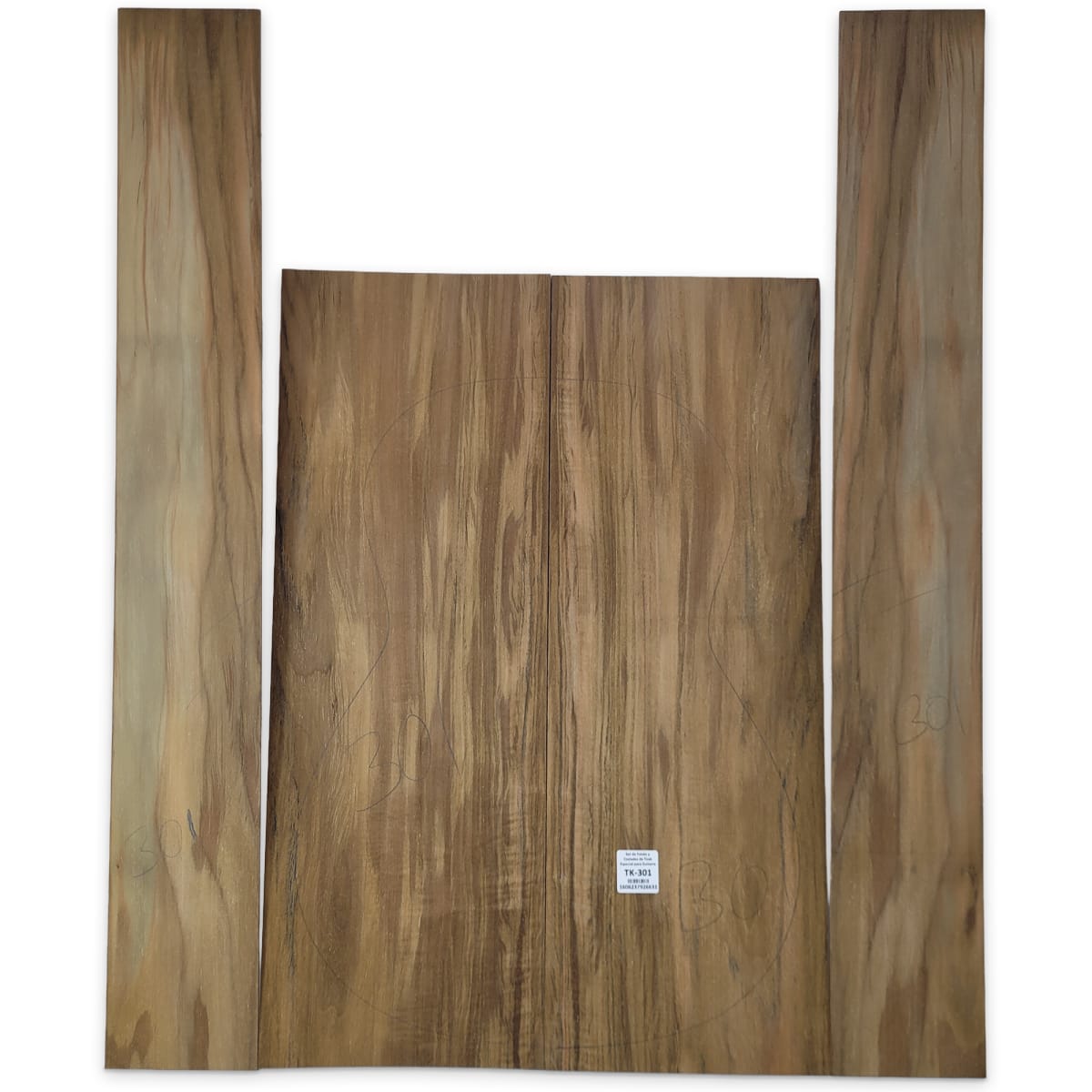 Set de Fondo y Costados TK-301 de Teak para Guitarra 0