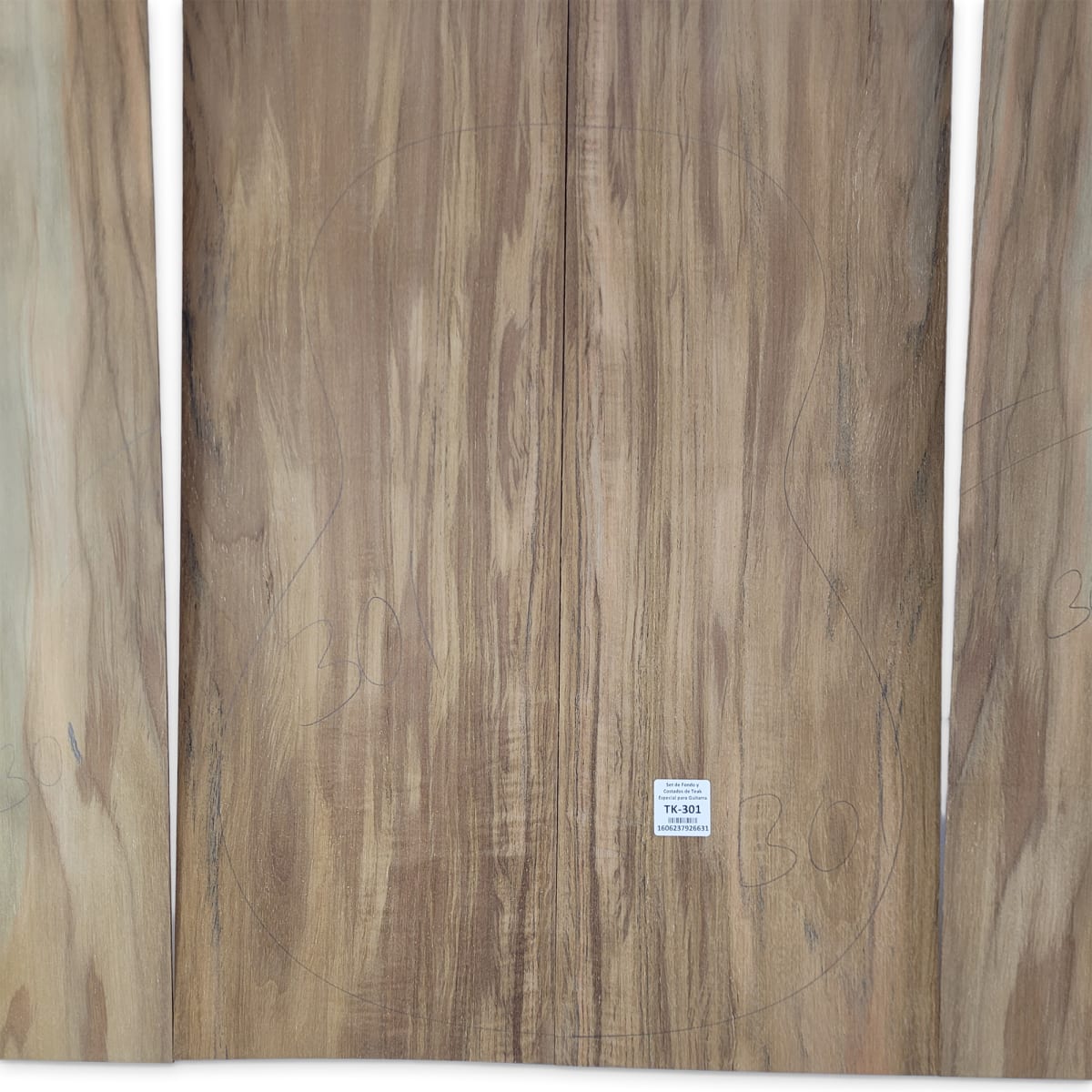 Set de Fondo y Costados TK-301 de Teak para Guitarra7