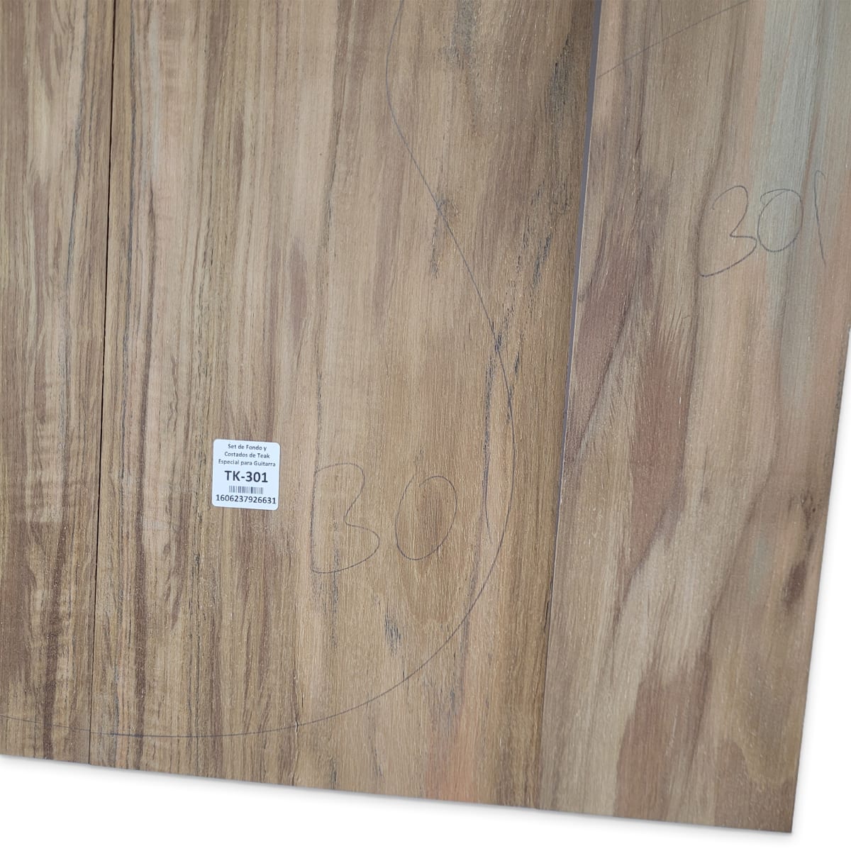 Set de Fondo y Costados TK-301 de Teak para Guitarra8