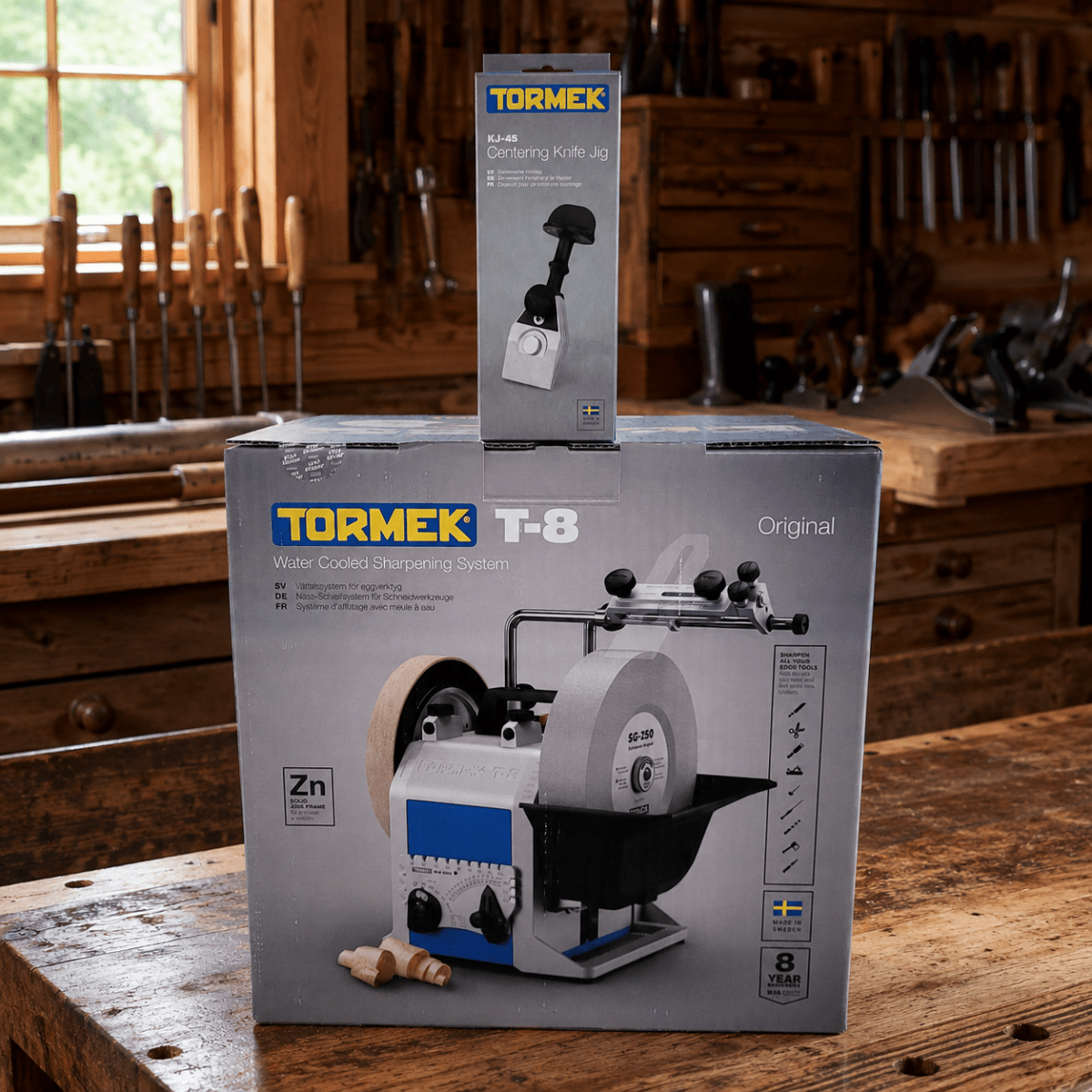 Pack Afiladora Tormek T8 + Guia KJ-45 0