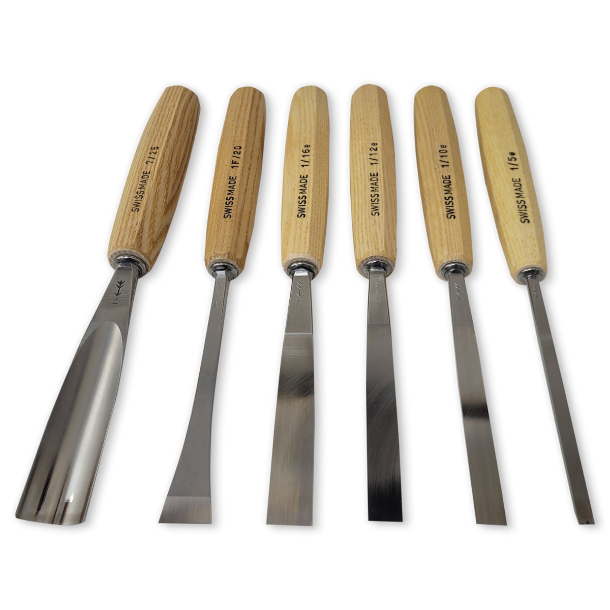 Pack de 5 Formones Rectos y 1 Gubia Semicurva Pfeil con Estuche de Madera8