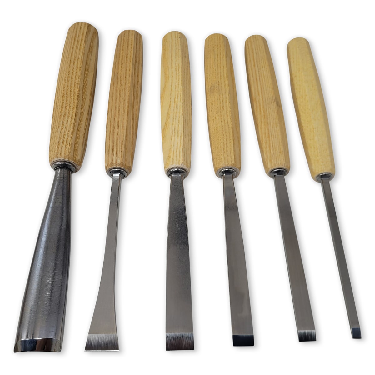 Pack de 5 Formones Rectos y 1 Gubia Semicurva Pfeil con Estuche de Madera6