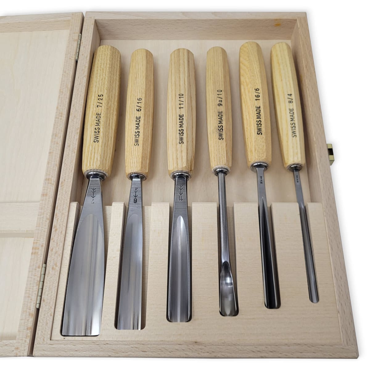 Pack de 6 Gubias Variadas Pfeil con 1 Estuche de Madera6