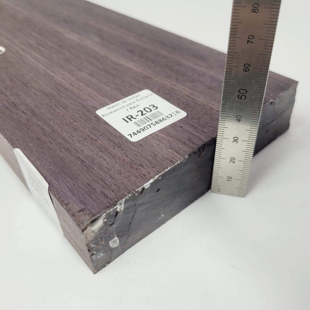 Mastil para Guitarra y Bajo IR-203 de Indian Rosewood Especial (Palosanto de la India) Corte Radial4
