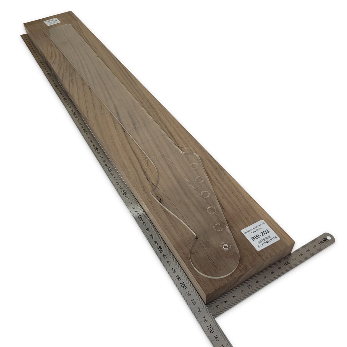 Mastil BW-203 de Black Walnut Especial Radial para Guitarra2