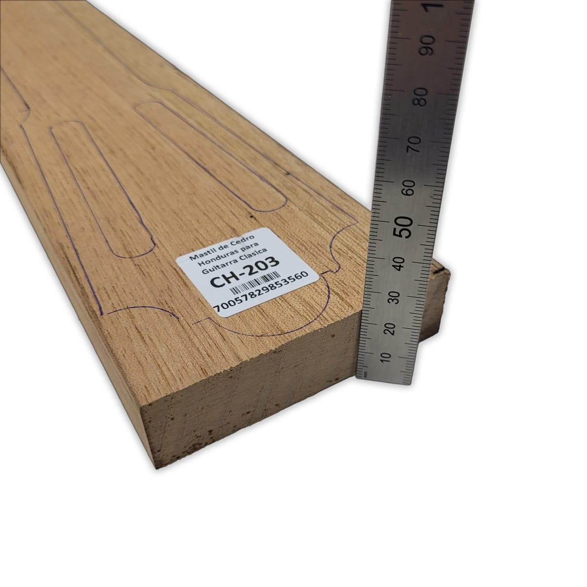 Mastil para Guitarra CH-203 de Cedro Honduras Economico con Detalles4