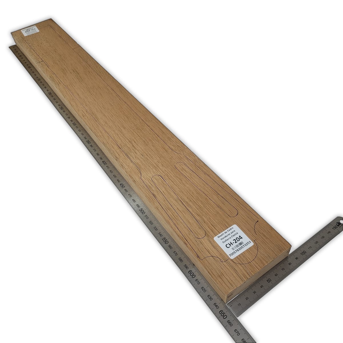 Mastil para Guitarra CH-204 de Cedro Honduras Economico con Detalles2