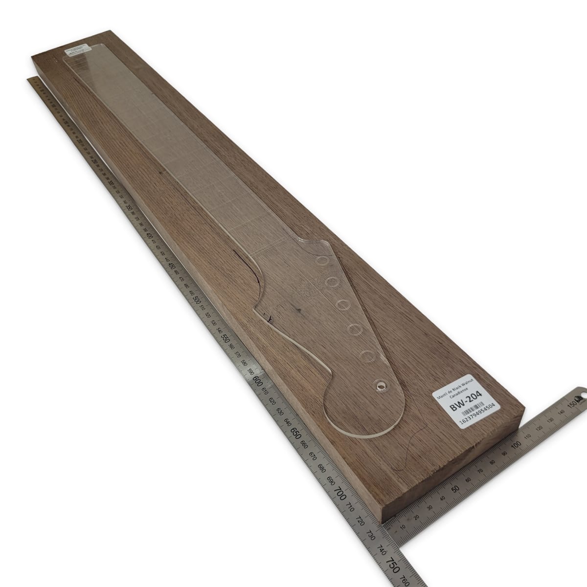 Mastil BW-204 de Black Walnut Especial Radial para Guitarra2