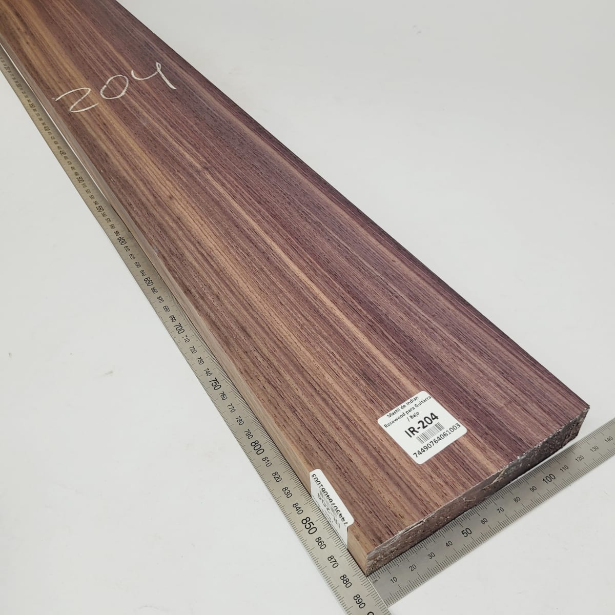 Mastil para Guitarra y Bajo IR-204 de Indian Rosewood Especial (Palosanto de la India) Corte Radial2