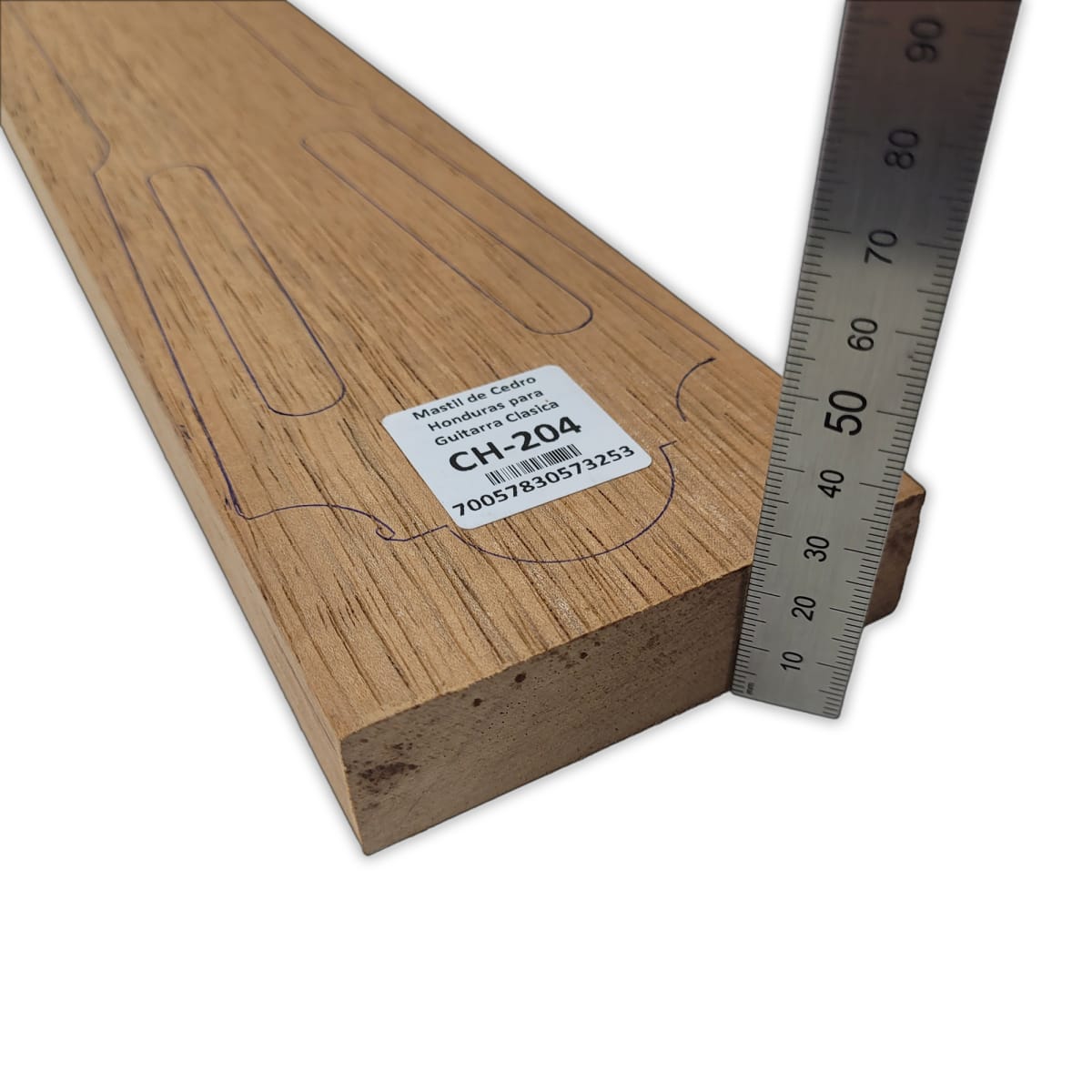 Mastil para Guitarra CH-204 de Cedro Honduras Economico con Detalles4