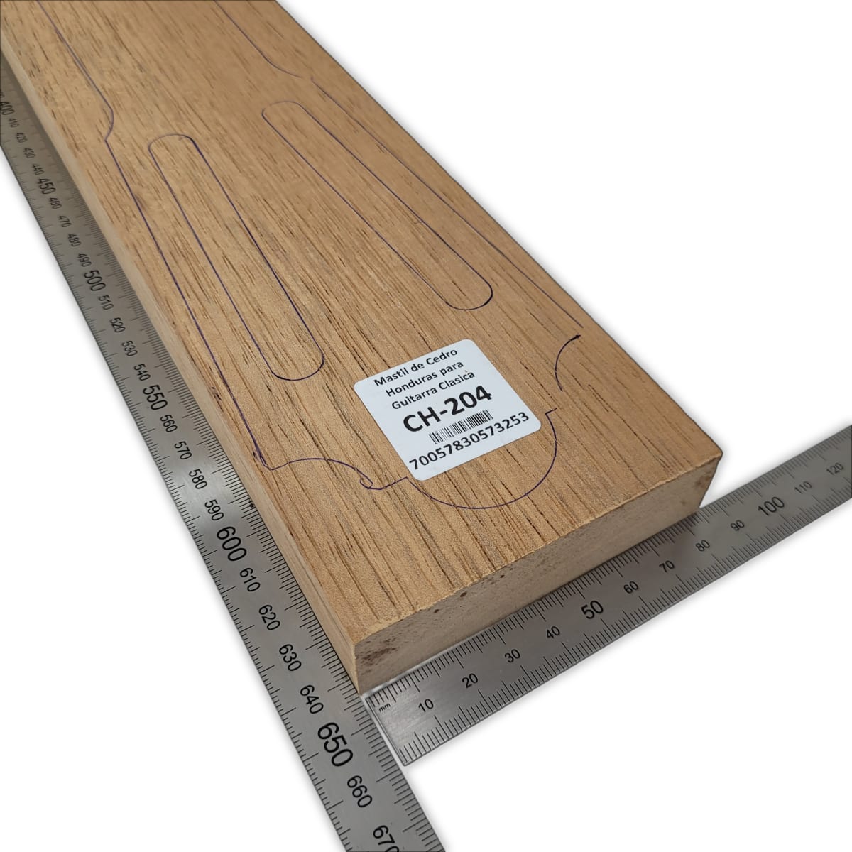 Mastil para Guitarra CH-204 de Cedro Honduras Economico con Detalles3