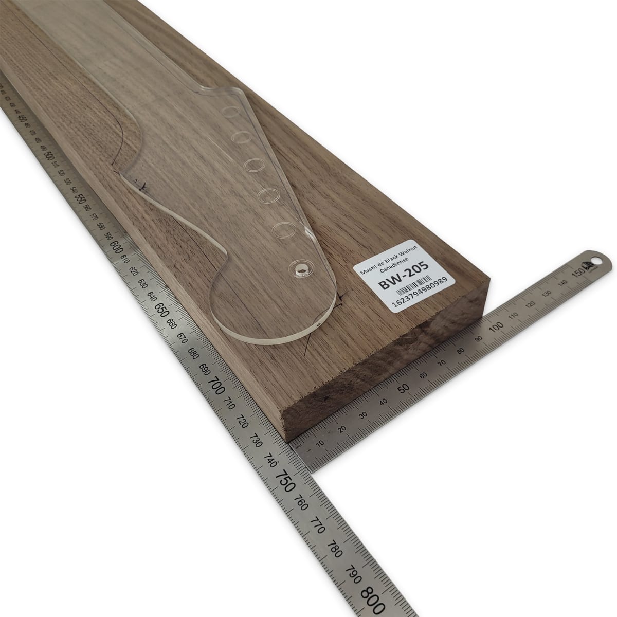Mastil BW-205 de Black Walnut Especial Radial para Guitarra3