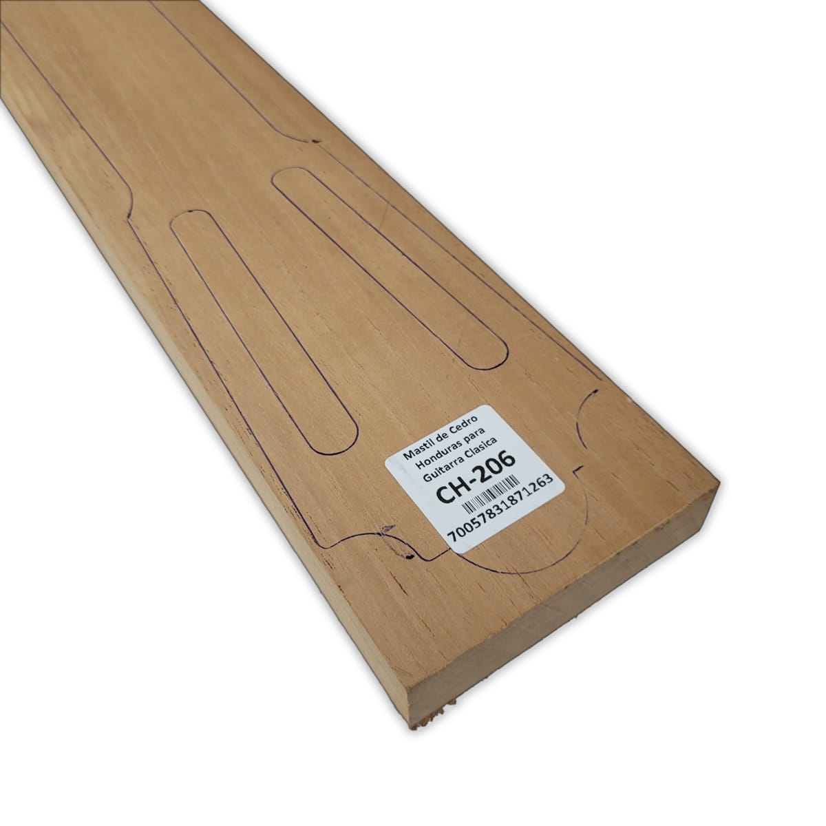 Mastil para Guitarra CH-206 de Cedro Honduras Economico con Detalles7