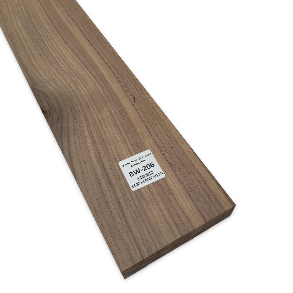 Mastil BW-206 de Black Walnut Especial Radial para Bajo8