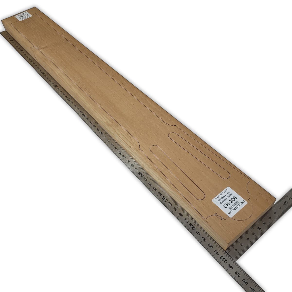 Mastil para Guitarra CH-206 de Cedro Honduras Economico con Detalles2