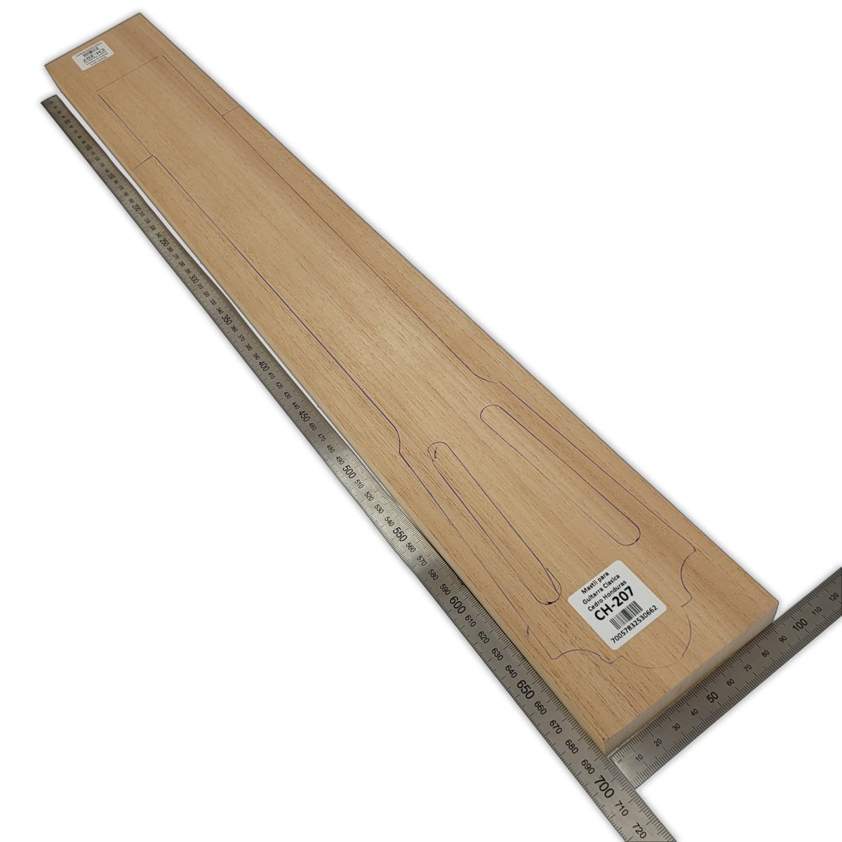 Mastil para Guitarra CH-207 de Cedro Honduras Especial corte Radial2