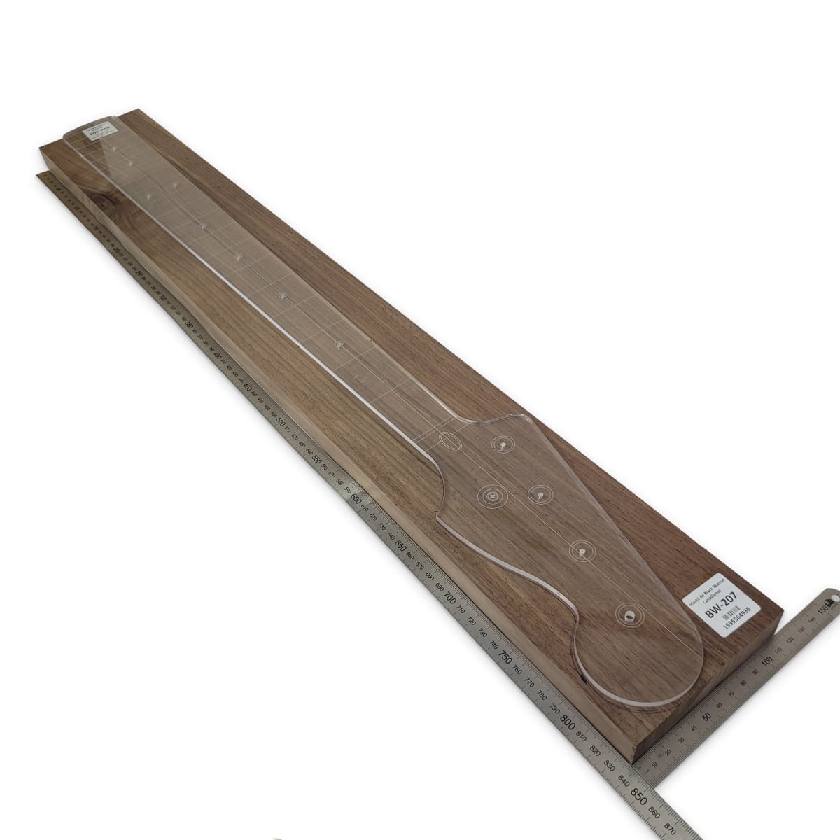 Mastil BW-207 de Black Walnut Especial Radial para Bajo5