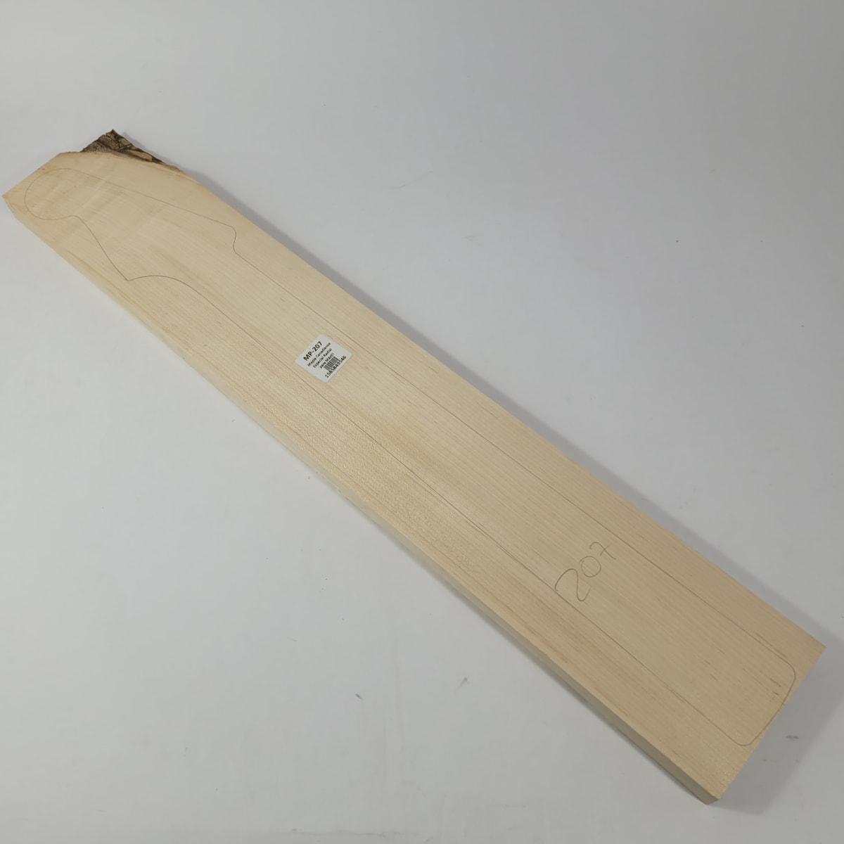 Pieza Unica MP-207 de Maple Arce Canadiense Especial Radial para Mastil de Guitarra 22 Trastes6