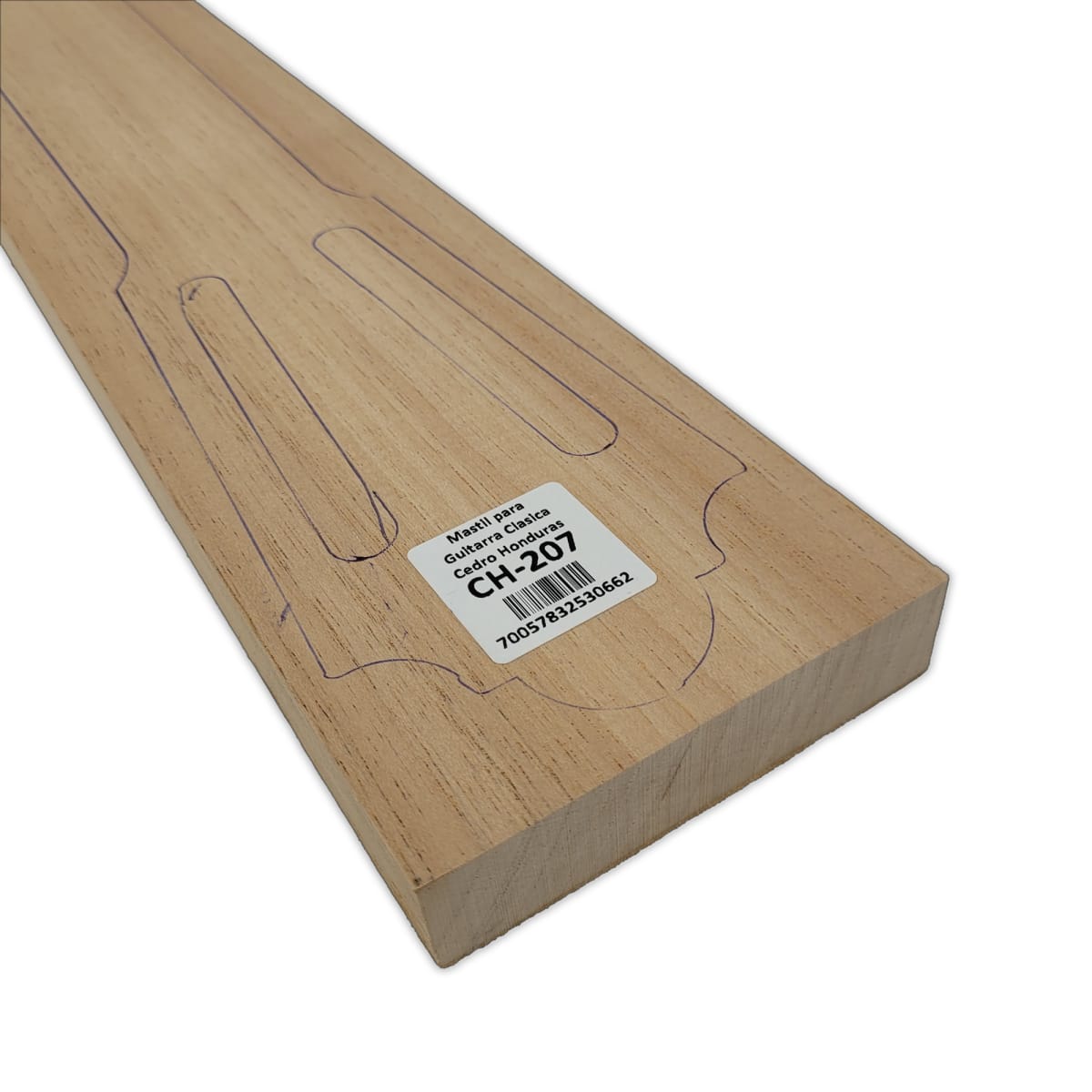 Mastil para Guitarra CH-207 de Cedro Honduras Especial corte Radial7