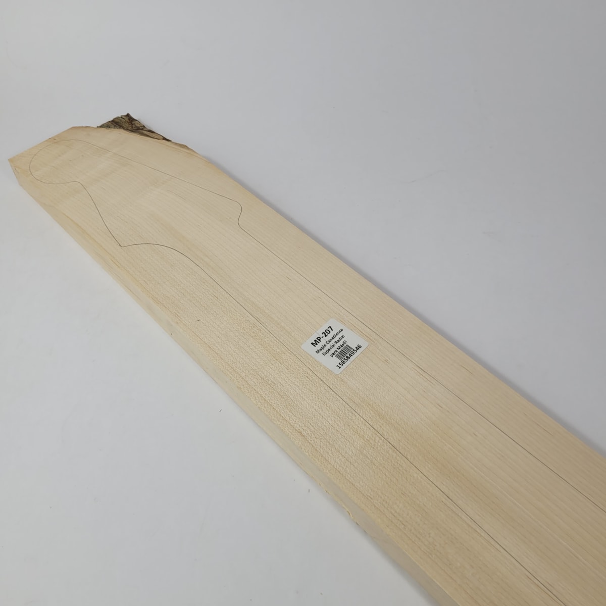 Pieza Unica MP-207 de Maple Arce Canadiense Especial Radial para Mastil de Guitarra 22 Trastes7