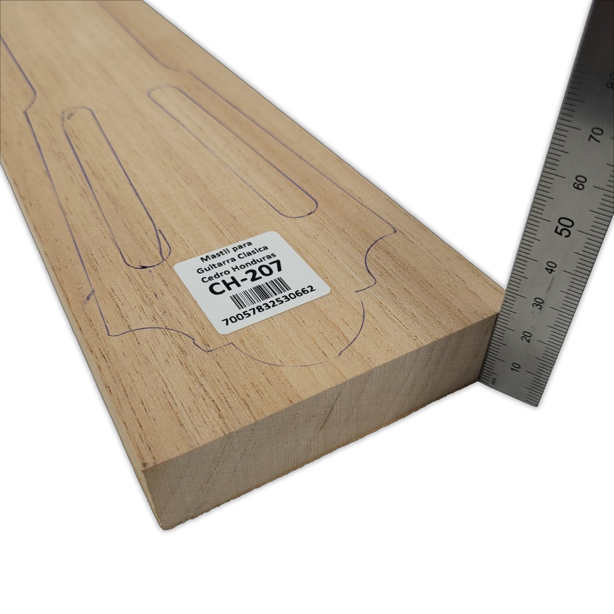 Mastil para Guitarra CH-207 de Cedro Honduras Especial corte Radial4
