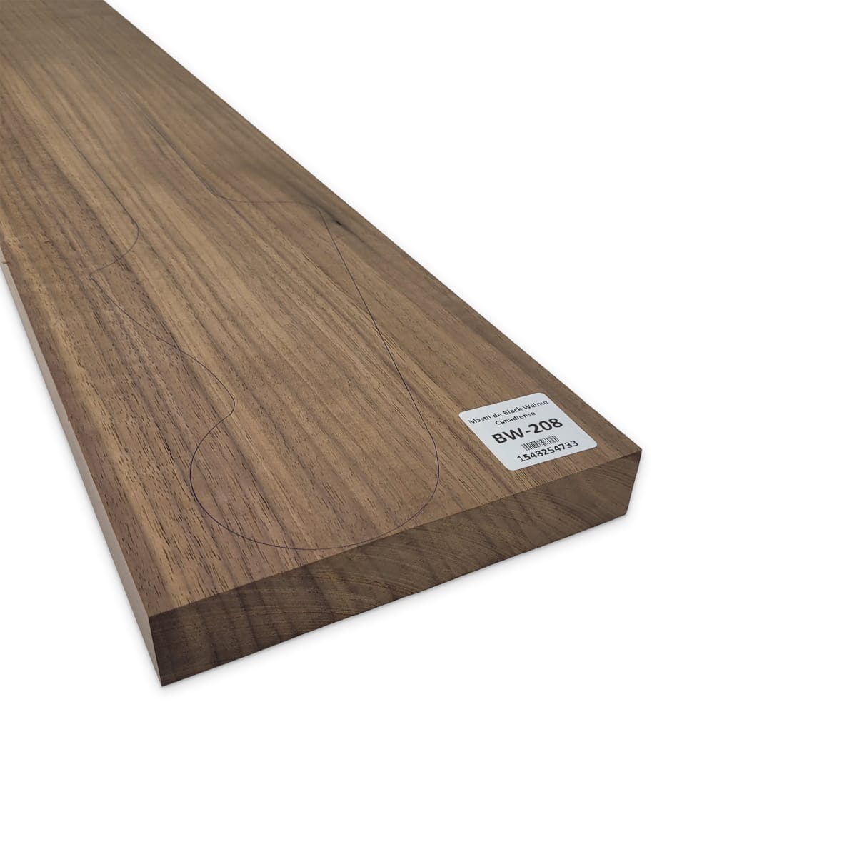 Mastil BW-208 de Black Walnut Especial Radial para Bajo11