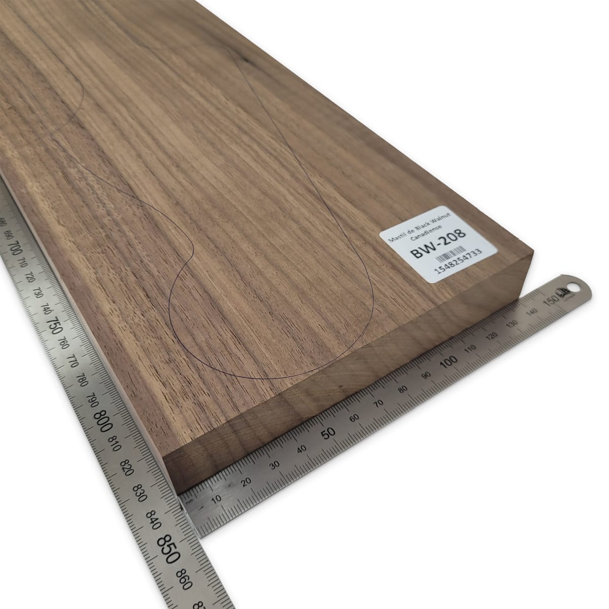 Mastil BW-208 de Black Walnut Especial Radial para Bajo6