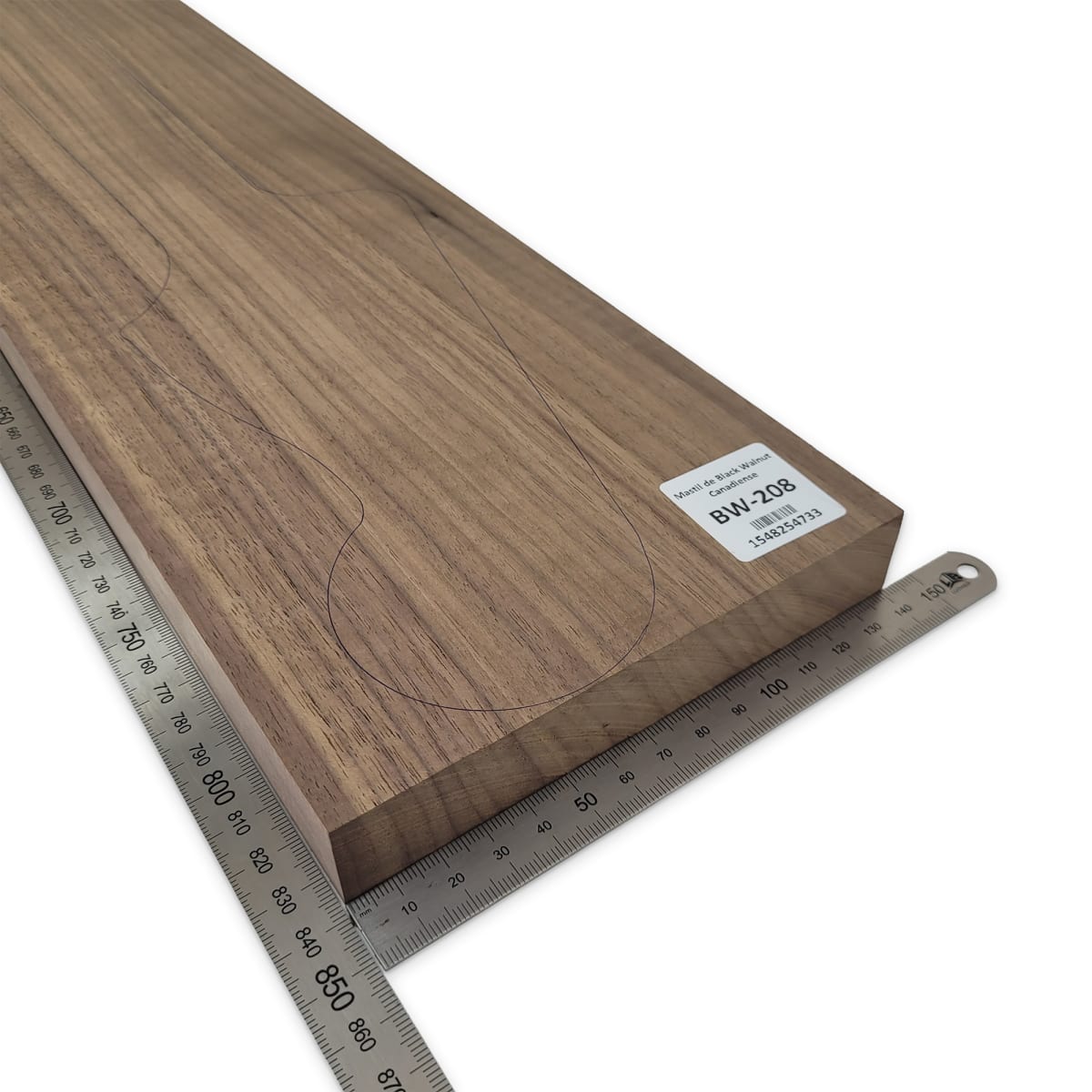 Mastil BW-208 de Black Walnut Especial Radial para Bajo7