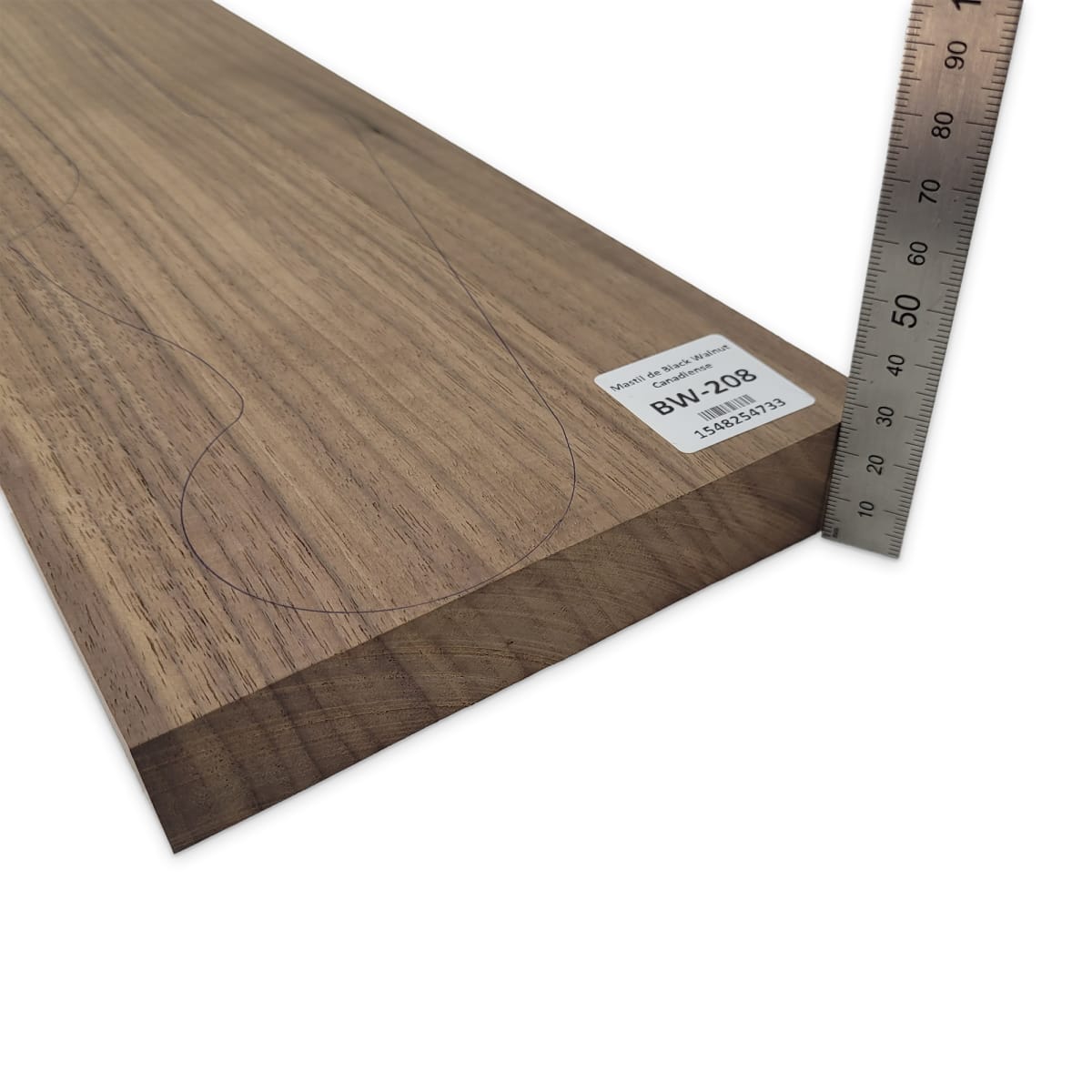 Mastil BW-208 de Black Walnut Especial Radial para Bajo4